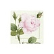 Redoute Rose  Paper Cocktail Napkins in Pink - 20 Per Package