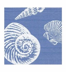Shells Paper Luncheon Napkins in Ocean Blue - 20 Per Package