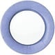 Linen Border Paper Dinner Plates in Blue - 8 Per Package