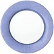 Linen Border Paper Salad Plates in Blue  - 8 Per Package