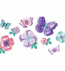 Flutter Floral Paper Wall Decoration