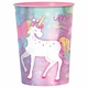 Enchanted Unicorn Metallic Plastic Favor Cup
