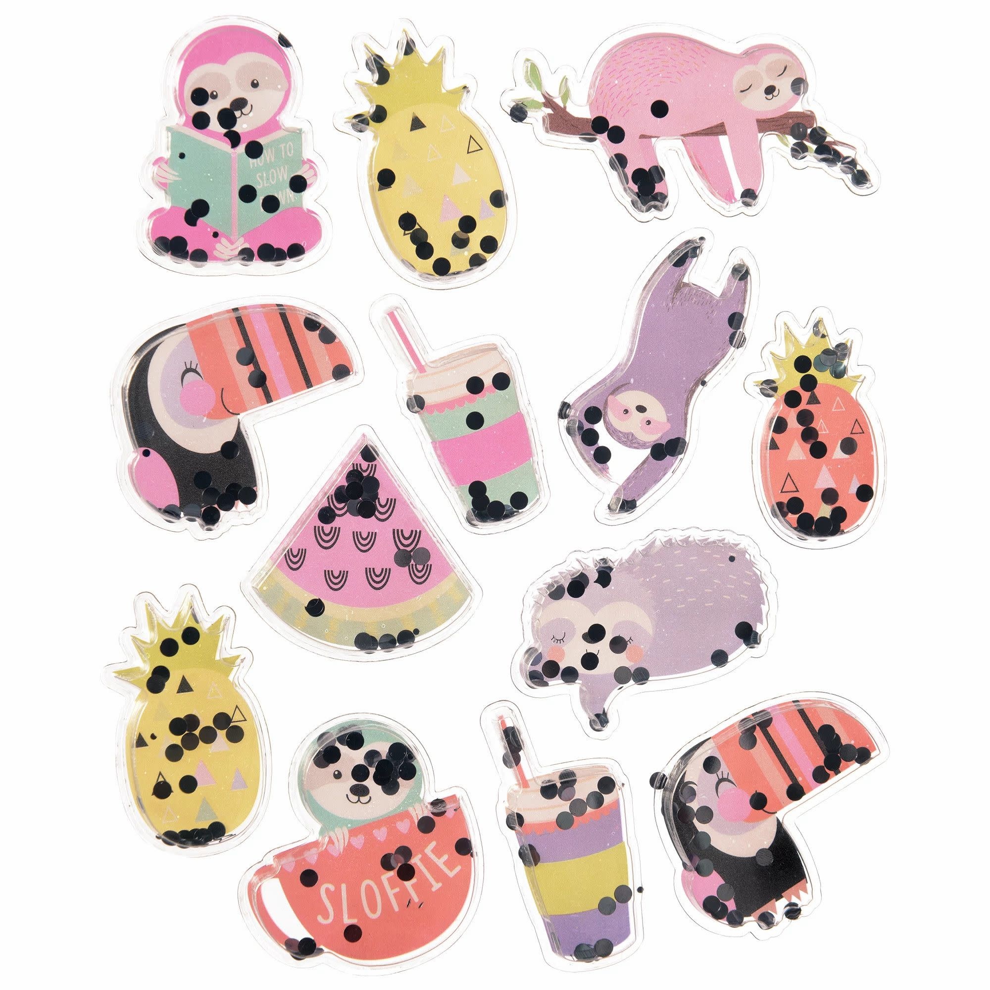 Sloth Shaker Stickers