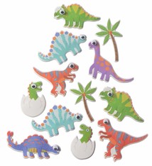 Dinosaur Puffy Stickers