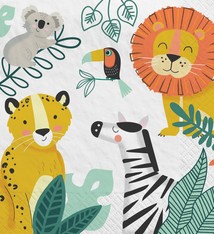 Get Wild Birthday Luncheon Napkins