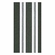 Awning Stripe Paper Guest Towel Napkins in Black & White - 15 Per Package