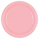 10" Round Plastic Plates, Mid Ct. - New Pink
