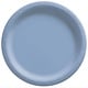 10" Round Paper Plates, Mid Ct. - Pastel Blue
