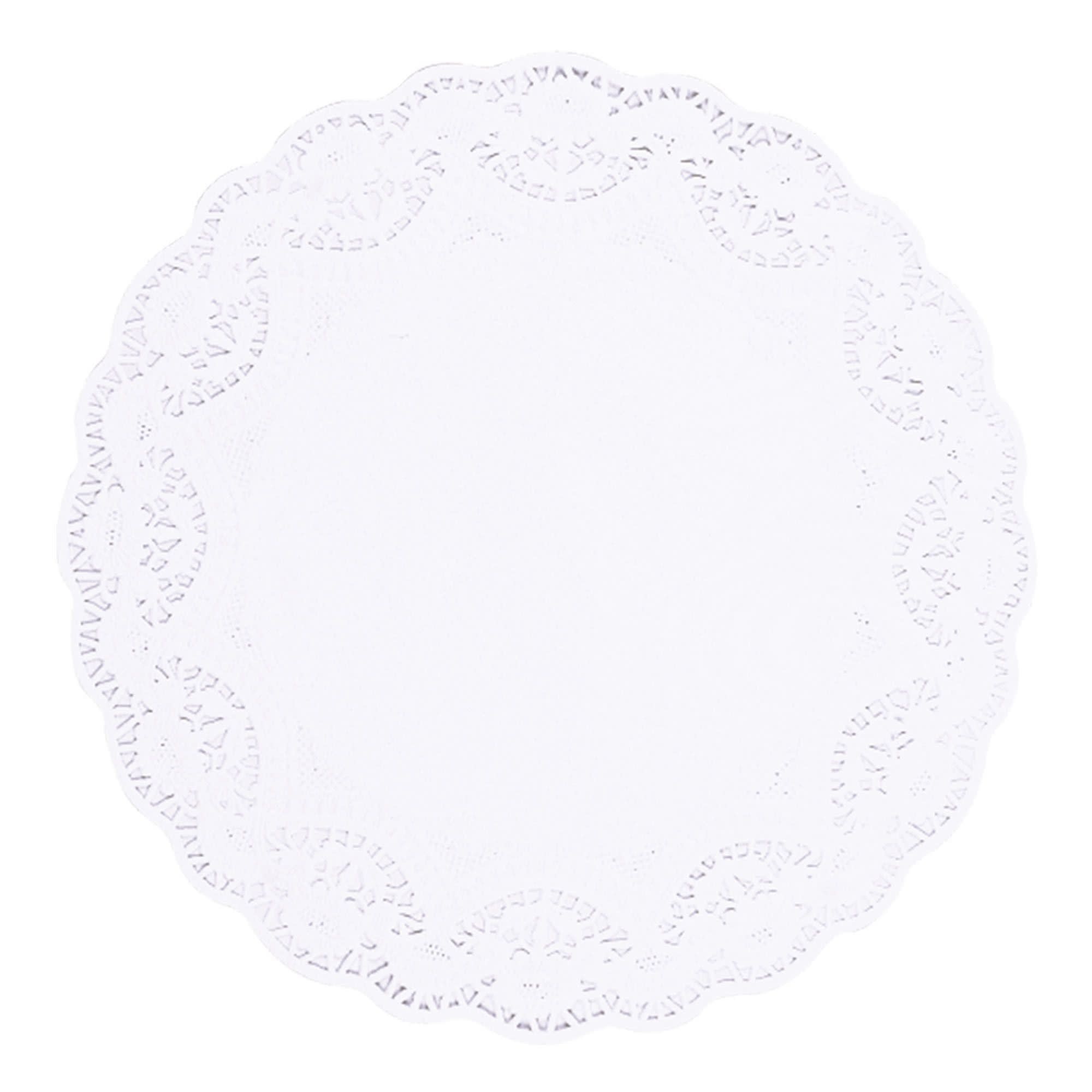 White Round Doilies, 12"