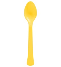 Boxed, Heavy Weight Spoons, Mid Ct. - Yellow Sunshine (20 Count)