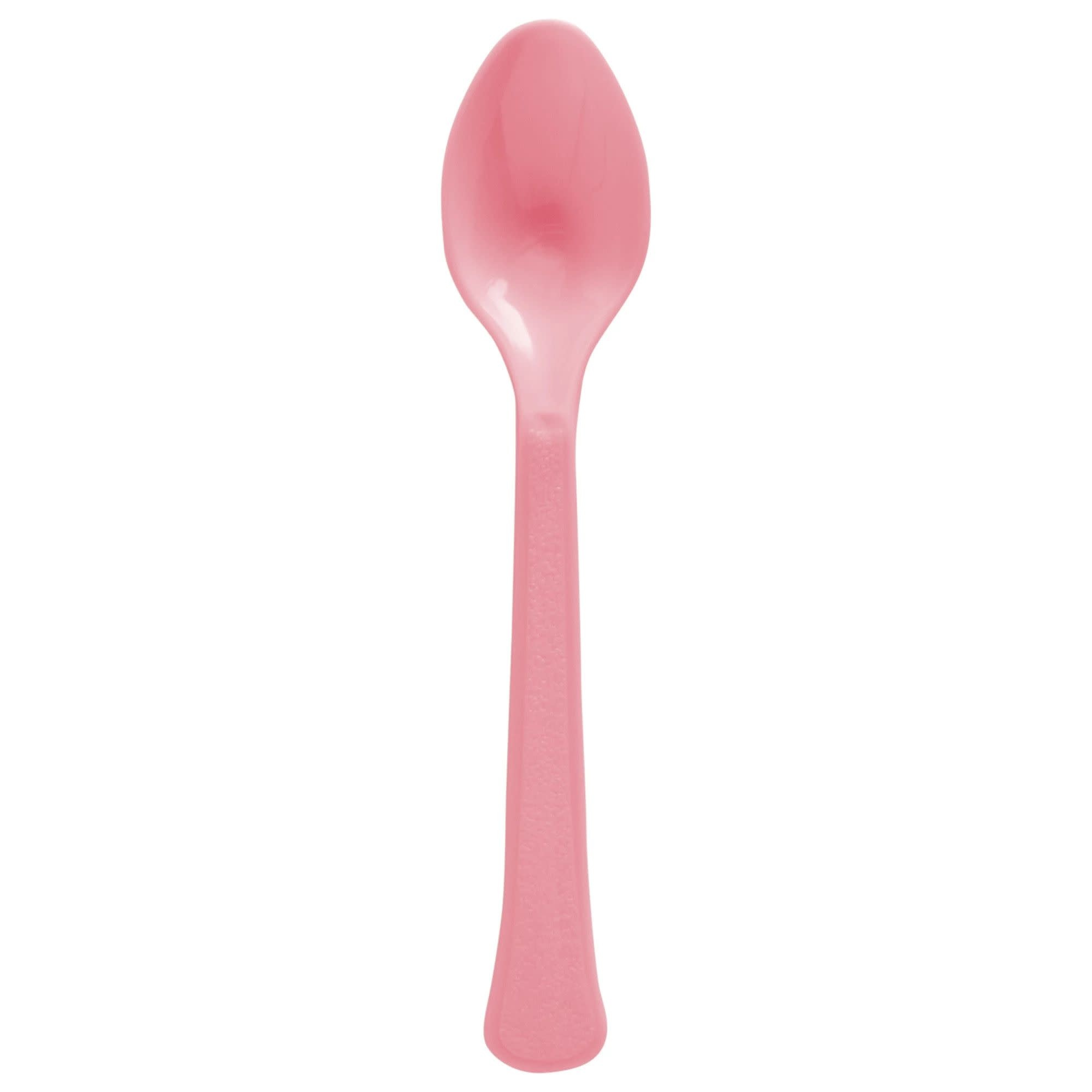 Boxed, Heavy Weight Spoons, Mid Ct. - New Pink (20 Count)
