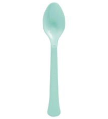 Boxed, Heavy Weight Spoons, Mid Ct. - Robin's-Egg Blue (20 Count)