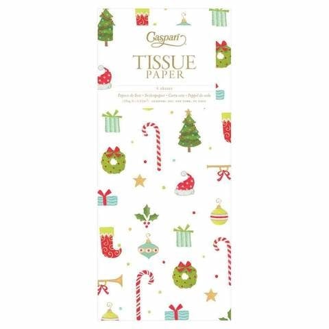 Christmas Ditz Tissue Paper - 4 Sheets Included