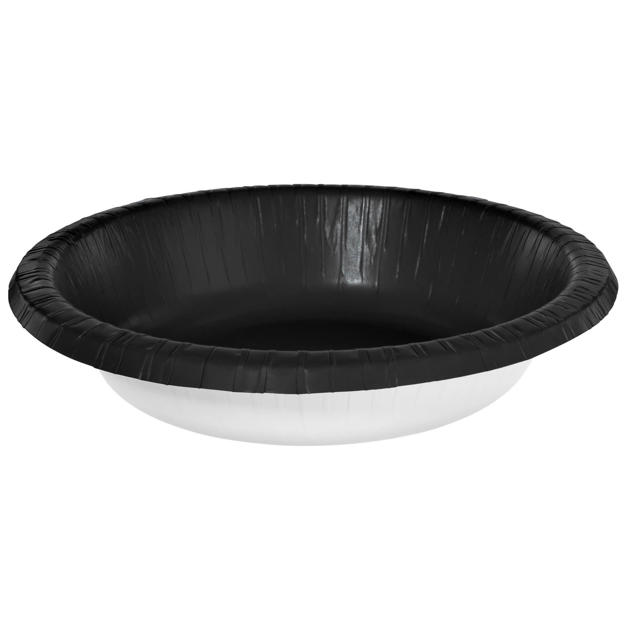 20 Oz. Paper Bowls, Mid Ct. - Jet Black