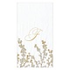 Berry Branches Single Initial Paper Guest Towel Napkins - 15 Per Package Letter F
