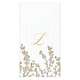 Berry Branches Single Initial Paper Guest Towel Napkins - 15 Per Package Letter L