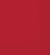 2-Ply Dinner Napkins, Mid Ct. - Apple Red