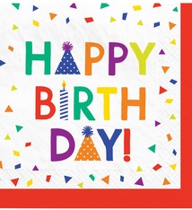 Confetti Time Birthday Beverage Napkins