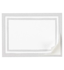 Border Stripe Self-Adhesive Labels in Silver - 12 Per Package