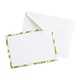 Modern Moiré Blank Correspondence Cards in Green