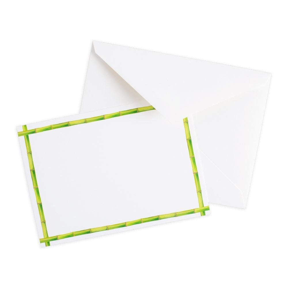 Bamboo Border Blank Correspondence Cards