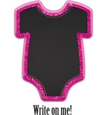 SIGN GLTR BODYSUIT PNK