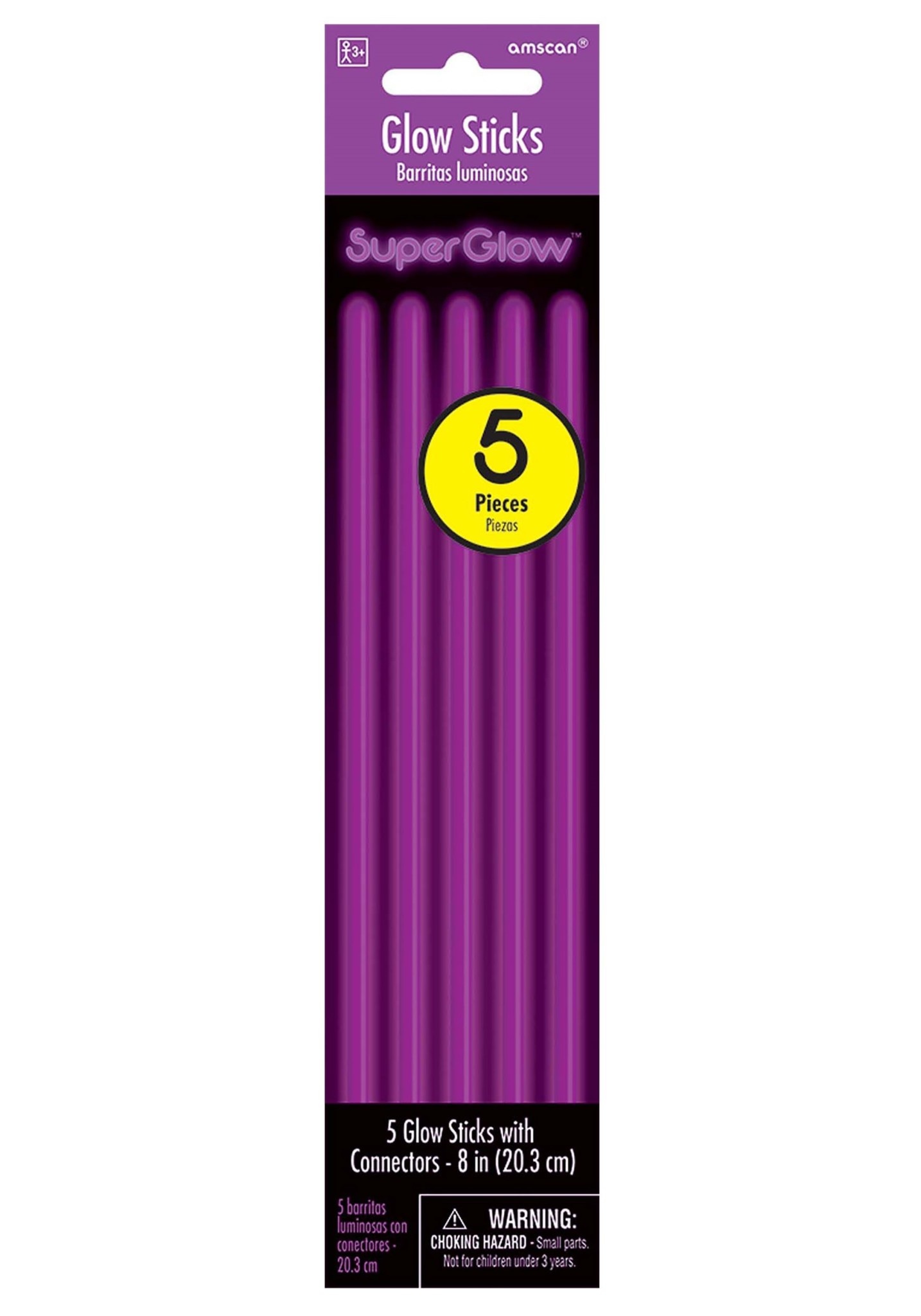 8" Purple Glow Sticks