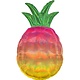 31" Iridescent Pineapple Holographic