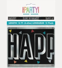 12' Retirement Foil Banner