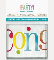 12' Congrats Foil Banner