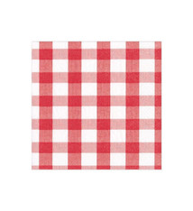 Gingham Paper Cocktail Napkins in Red - 20 Per Package