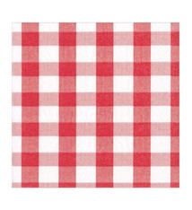 Gingham Paper Luncheon Napkins in Red - 20 Per Package