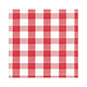 Gingham Paper Luncheon Napkins in Red - 20 Per Package