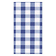 Gingham Paper Guest Towel Napkins in Blue - 15 Per Package