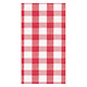 Gingham Paper Guest Towel Napkins in Red - 15 Per Package