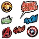 Marvel Avengers™ Powers Unite Vinyl Decorations