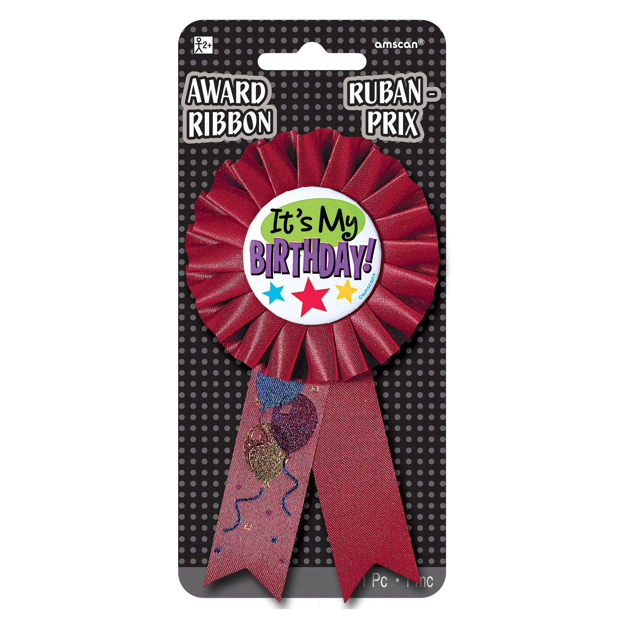 It's My Birthday Award Ribbon