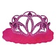 Tiara Princess Plastic w/Marabou - Hot Pink