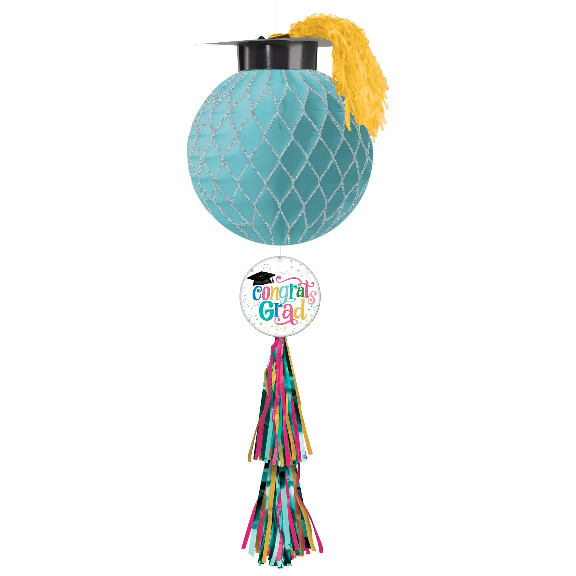 Follow Your Dreams Glitter Honeycomb Ball W/ Tail