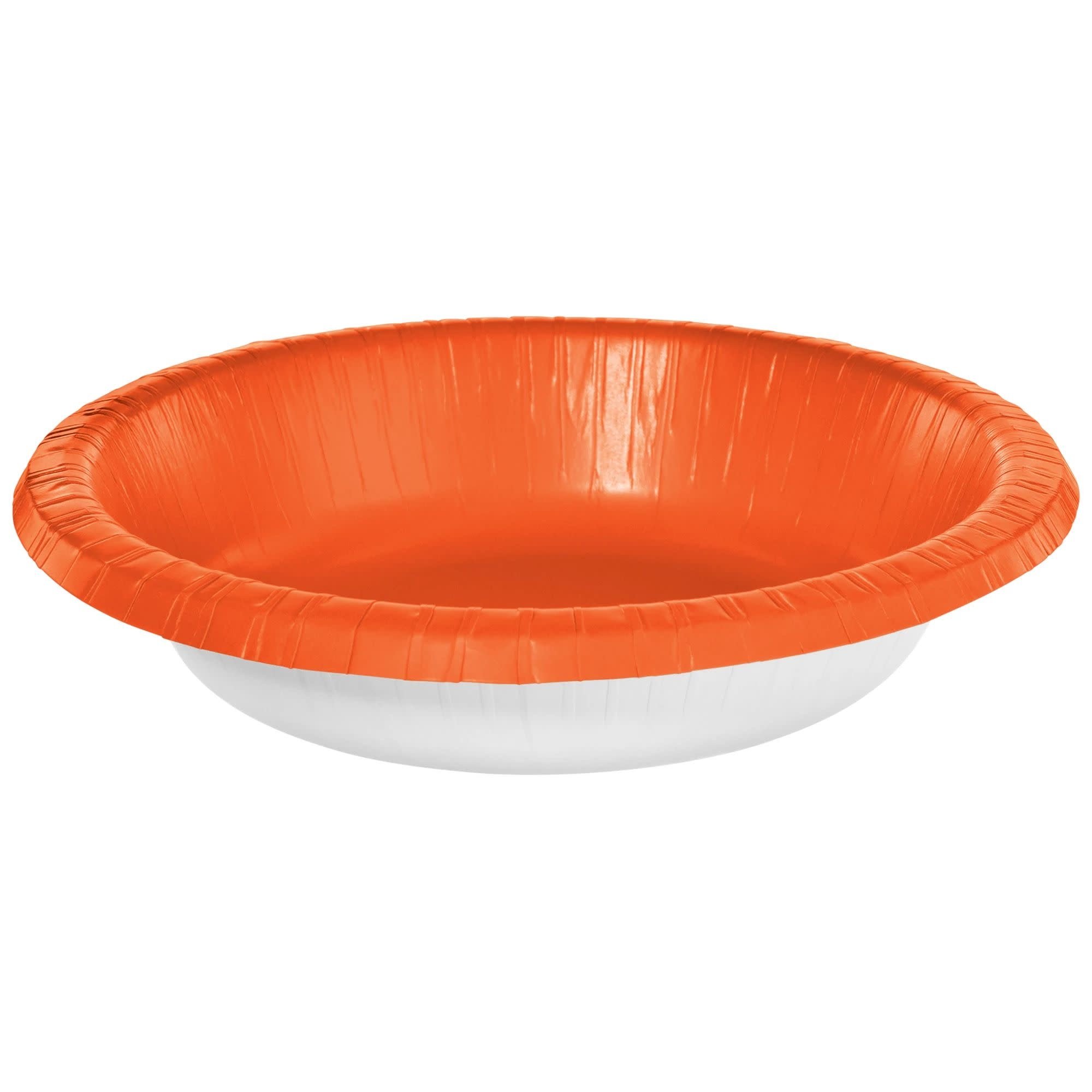 20 Oz. Paper Bowls, Mid Ct. - Orange Peel