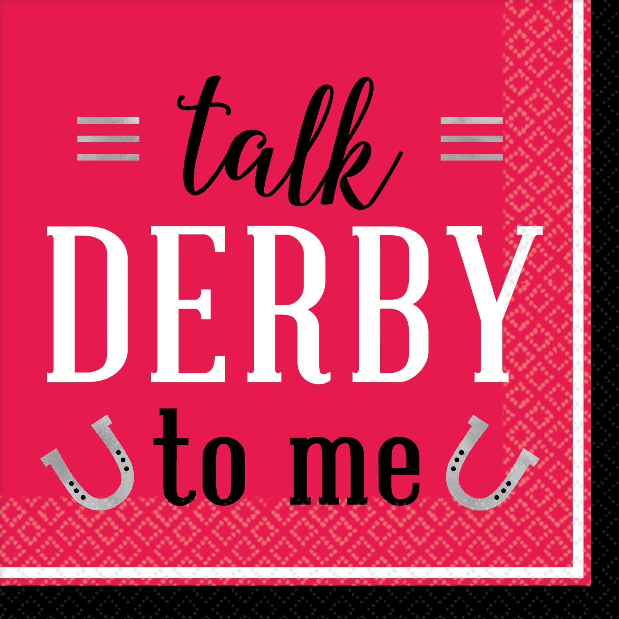 Derby Day Beverage Napkins - Talk Derby to Me