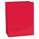 Solid Glossy Apple Red Medium Bag