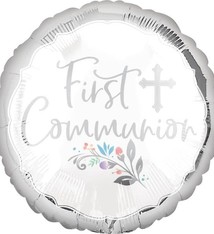 17" Holy Day First Communion Mylar Balloon