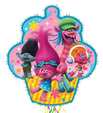 Trolls Licensed Outline Pull Piñata