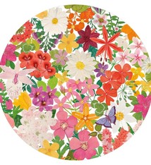 Halsted Floral Round Paper Placemats - 12 Per Package