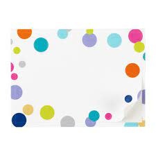 Confetti Brights Self-Adhesive Labels - 12 Per Package