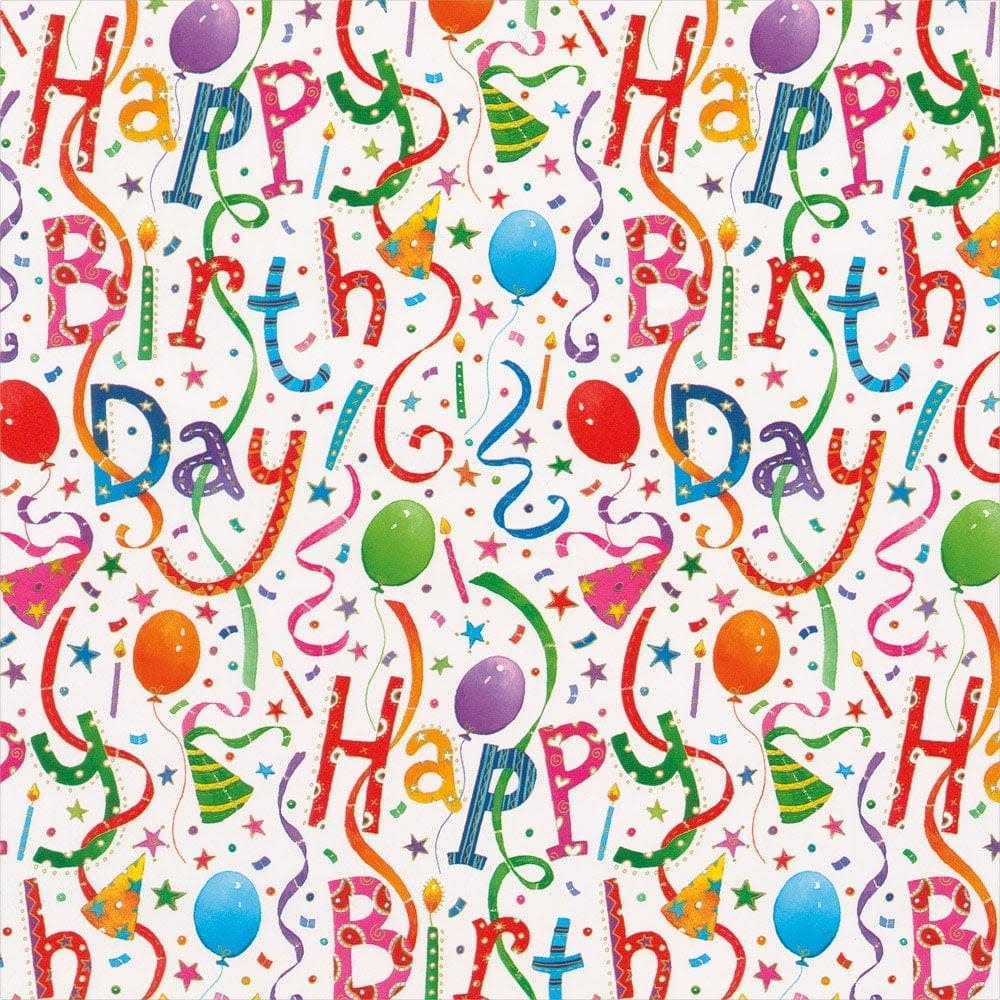 Happy Birthday Gift Wrapping Paper - 30" x 8' Roll