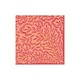 Block Print Leaves Paper Cocktail Napkins in Fuchsia & Orange - 20 Per Package