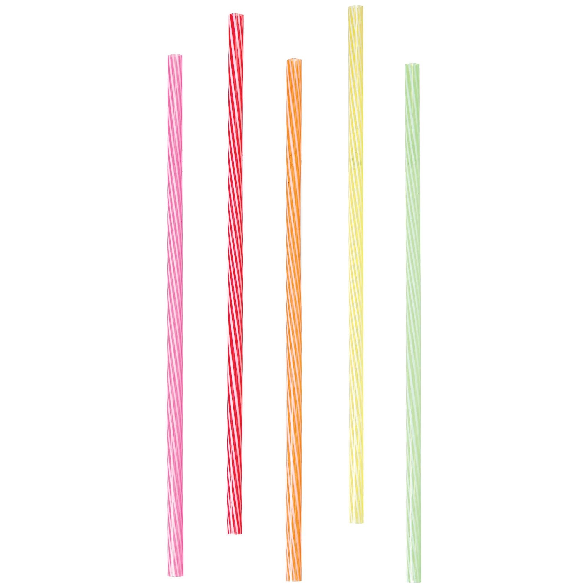 Reusable Plastic Straws (24 Count Pack)