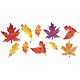 Fresh Autumn Leaves Mini Glitter Cutout Assortment
